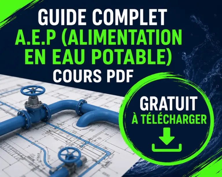 Guide Complet AEP (Alimentation en Eau Potable) : Cours PDF Gratuit à Télécharger