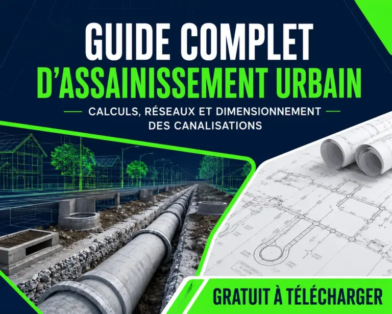 Guide Complet d’Assainissement Urbain : Calculs, Réseaux et Dimensionnement des Canalisations
